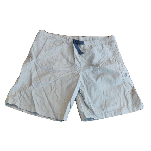 Columbia Other - Columbia Men's Cargo Shorts Lined Size L 9 Inch Inseam Khaki Built-in Belt.